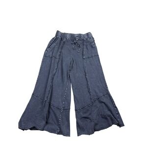 Three Bird Nest Womens Wide Leg Lounge Pants Charcoal Grey Mineral Wash Medium